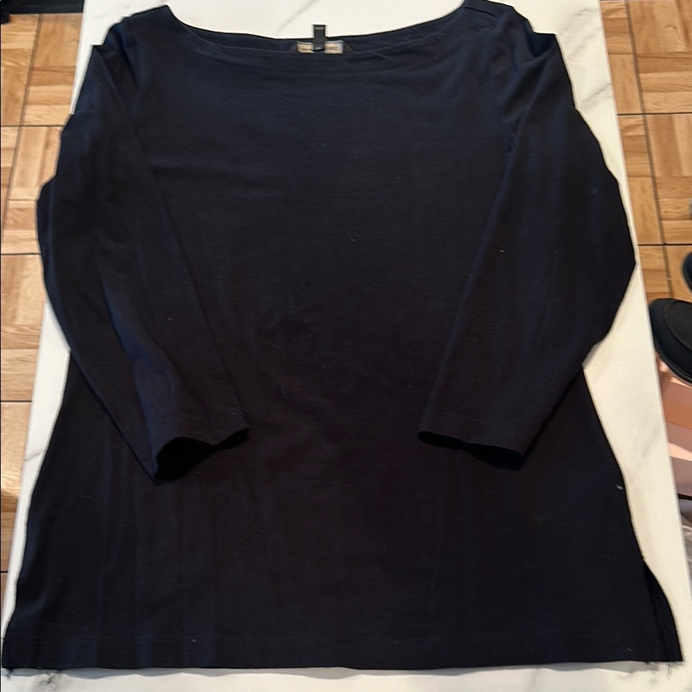Banana Republic Black bateau neck Long Sleeve Top, small